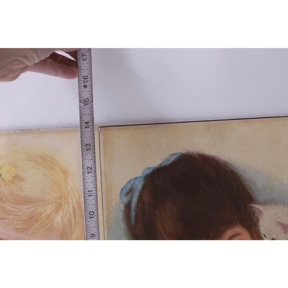 Francis Hook, Northern Tissue, Girls Ad Prints, Wooden Plaques,~ 241111-DIM E-2 - Picture 4 of 6